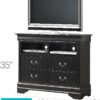 Elegant Traditional Media Chest - Black - Image 2