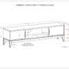 Harper - Low TV Media Stand - Walnut Brown - Image 13