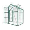 Newly Marketed Gain Height Windproof Aluminum Greenhouse 6 X 4 Ft Polycarbonate Greenhouse Raised Base And Anchor Aluminum Heavy Duty Walk - In Greenhouses For Outdoor Backyard In All Season - Green - Image 11