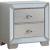Contemporary Nightstand With Versatility - Silver Champagne - Image 5