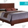 Full Bed For Cozy Spaces Rustic - Light Brown - Image 4