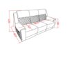 Alicia - Reclining Sofa - Gray / Black - Image 3