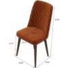 Katie - Mid-Century Modern Dining Chair (Set of 2) - Orange - Image 11