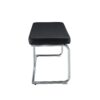 Shoe Changing Bench With Silver Metal Legs For Versatile Use - Black - Image 13