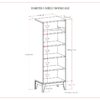 Harper - 5 Shelf Bookcase - Walnut Brown - Image 11