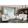 Comfortable Reclining Sofa - White - Image 6