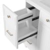 36" Bathroom Vanity With Sink, Soft Close Doors, Adjustable Shelves - White - Image 17