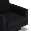 360° Modern Swivel Accent Chair Round Armchair, Thick Padded Single Lounge Sofa Upholstered Comfy - Black - Image 14