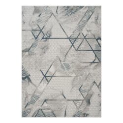 Geometrix - 2'7" X 9'10" Rug Runner & Geometric 3D Effect - Ivory / Gray