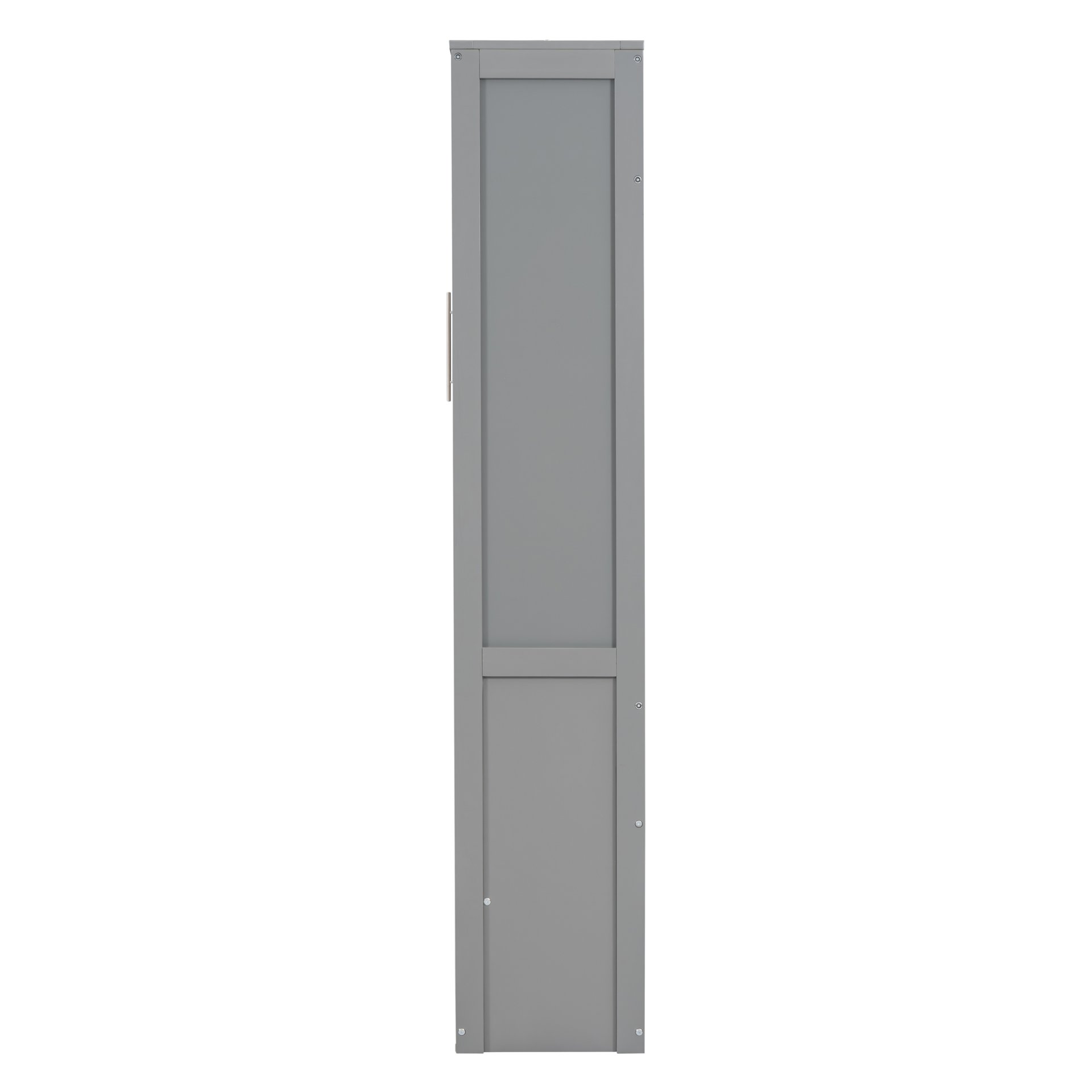 Full Size Murphy Wall Bed With Shelves - Gray - Image 10