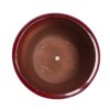 3 Pieces Ceramic Flowerpot, Planter For Patio & Garden Or Windowsills - Bean Paste Red - Image 10