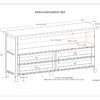Warm Shaker - Wide Console Sofa Table - Light Golden Brown - Image 10
