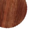 Modern Mango Wood Round End Table With Pedestal Base - Honey - Image 9