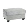 Modern U Shaped Sectional Sofa With Movable Ottoman And Side Storage Pockets Corduroy - Gray - Image 20