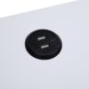 Fierce - Accent Table With Built - In USB Port - White / Black - Image 2