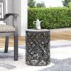 Outdoor Metal, End Table Large - Black - Image 4