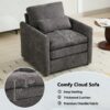 Cloud Sofa Set Couch For Living Room - Gray - Image 5