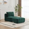 Compressed Sofa, Single Chaise Longue, Movable Ottoman For Living Room - Green - Image 8