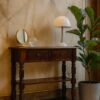 Turned Legs Side Table - Brown - Image 9