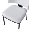 5 Pieces Modern And Metal Dining Set - White / Black / Walnut - Image 18