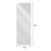 Wall Mounted Full Body Mirror With Dimming Lights Glass - Silver - Image 3