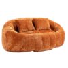 Durable Comfort High Back Bean Bag Sofa Lounger For Adults And Kids, Indoor & Outdoor - Orange - Image 18