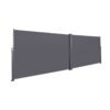 Retractable Side Awning, Waterproof & UV-Resistant, Privacy Screen Divider Roll Up Balcony - Gray - Image 6