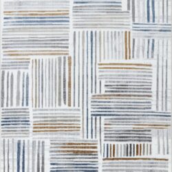 Nova - 2'7" X 7' Area Rug Polypropylene - Multi / White
