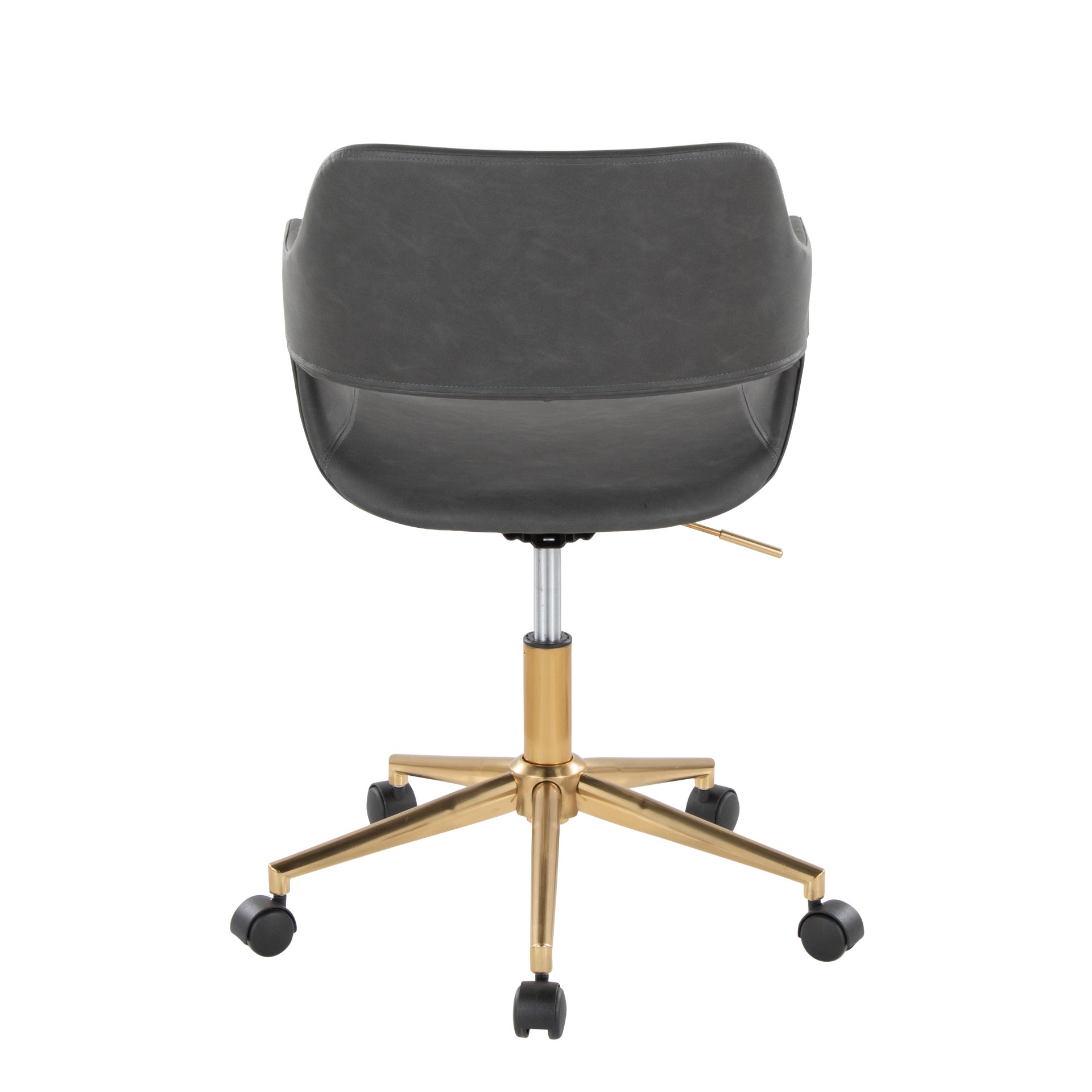 Margarite - Contemporary Task Chair - Gold / Gray - Image 4