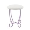 Priya II - Synthetic Leather Vanity Set - White / Purple - Image 3