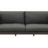 Tadi - Top Grain Leather Loveseat - Black - Image 3