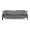 Contemporary 3 Seater Sofa With Plush Upholstery - Gray - Image 4