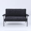 Modern Metal Frame Sofa With Sponge Filling For Compact Spaces And Versatile Use - Black - Image 11