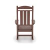 Pecan Traditional Porch Rocker Classic HDPE Poly Lumber For Porch, Patio, And Garden Comfort - Brown - Image 4