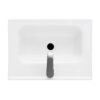 Modern Freestanding Bathroom Vanity With Ceramic Sink, Hot And Cold Faucet, 1 Door Cabinet & Open Iron Shelf, Magnesium Oxide And Iron Frame - Natural - Image 15