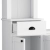 Minimalist - Entertainment Wall Unit Set With Bridge For TVs Up To 75", Ample Storage Space TV Stand With Adjustable Shelves - White - Image 14