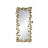 Full Length Mirror With en Leaf Accents, Floor Miiror For Living Room Bedroom - Gold - Image 2