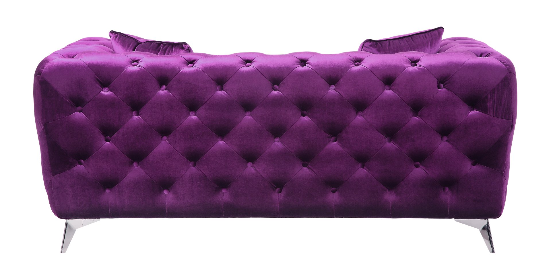 Atronia - Velvet Loveseat - Purple - Image 5