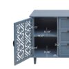 2 Door 3 Drawer Cabinet, American Furniture, Suitable For Bedroom, Living Room, Study - Blue - Image 6