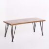 Zion - Outdoor Industrial Iron And Coffee Table - Teak - Image 4