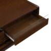 Modern Rectangle Coffee Table With 4 Drawers And 2 Display Shelves, Tempered Glass For Living Room - Brown - Image 17