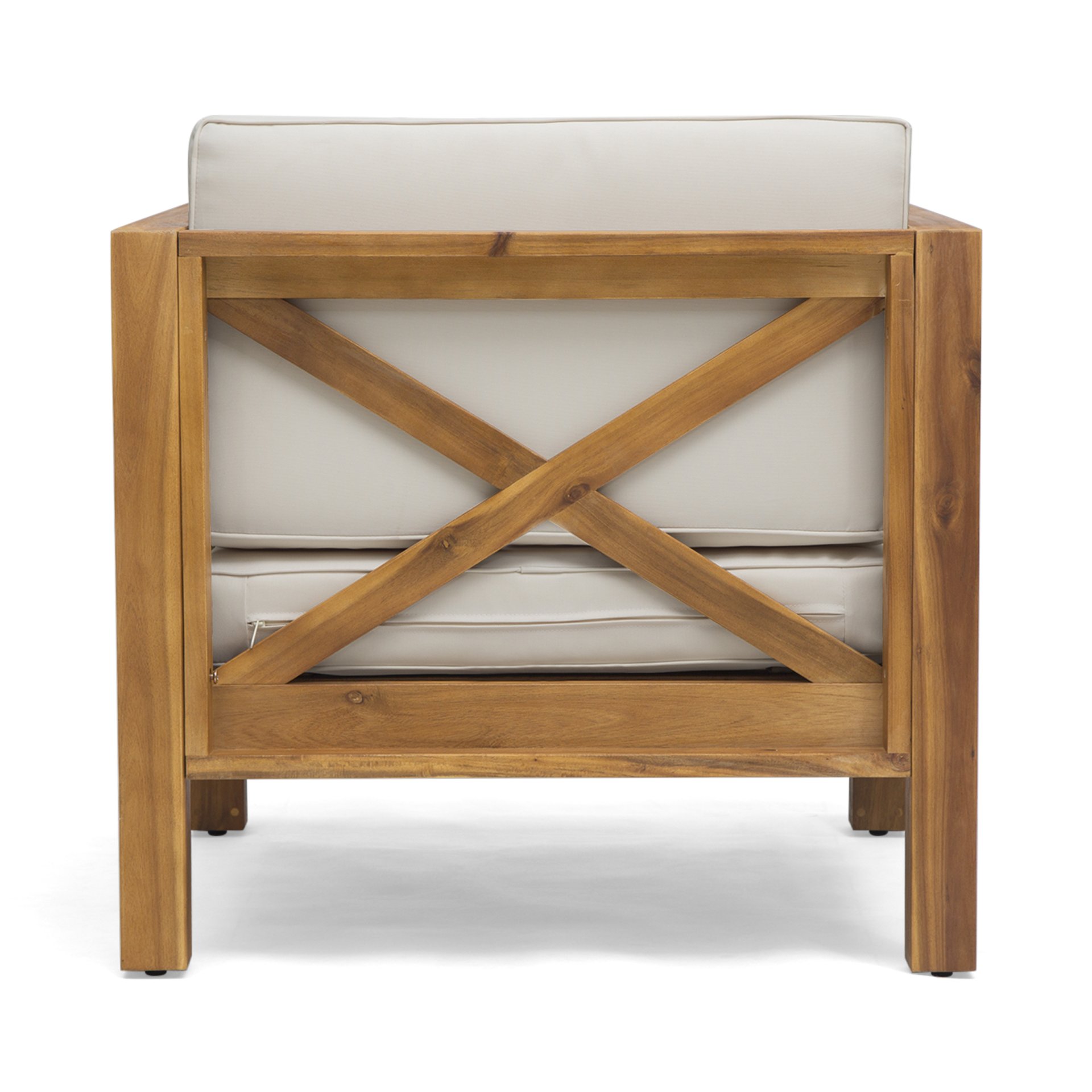 Brava - Modern Club Chair With Water Resistant Cushions - Beige - Image 10