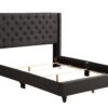 Full Upholstered Bed Transitional - Black - Image 2