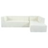 Modular Combination Living Room Sofa Set, Modern Minimalist Sofa, Living Room Upholstered Sofa Bed, Bedroom, 2 Pieces Computer Free Combination, L - Shaped - Beige - Image 13