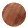 Modern Mango Wood Round End Table With Gold Accents, Solid Wood - Honey - Image 10