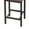 Modern Design Kitchen Dining Table Set With 3 Stools - Brown Gray - Image 12