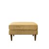 Amber - Square Upholstered Ottoman Velvet - Yellow - Image 6