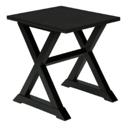 Accent End Table, Square, Transitional - Black