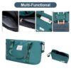 5 Piece Set (20"24"28 +A Travel Bag And A Toiletry Bag), Hard Case Spinner Wheels Luggage Sets With Tsa Lock Carry On Suitcase Luggage Durable Suitcase Color Matching - Dark Green - Image 8