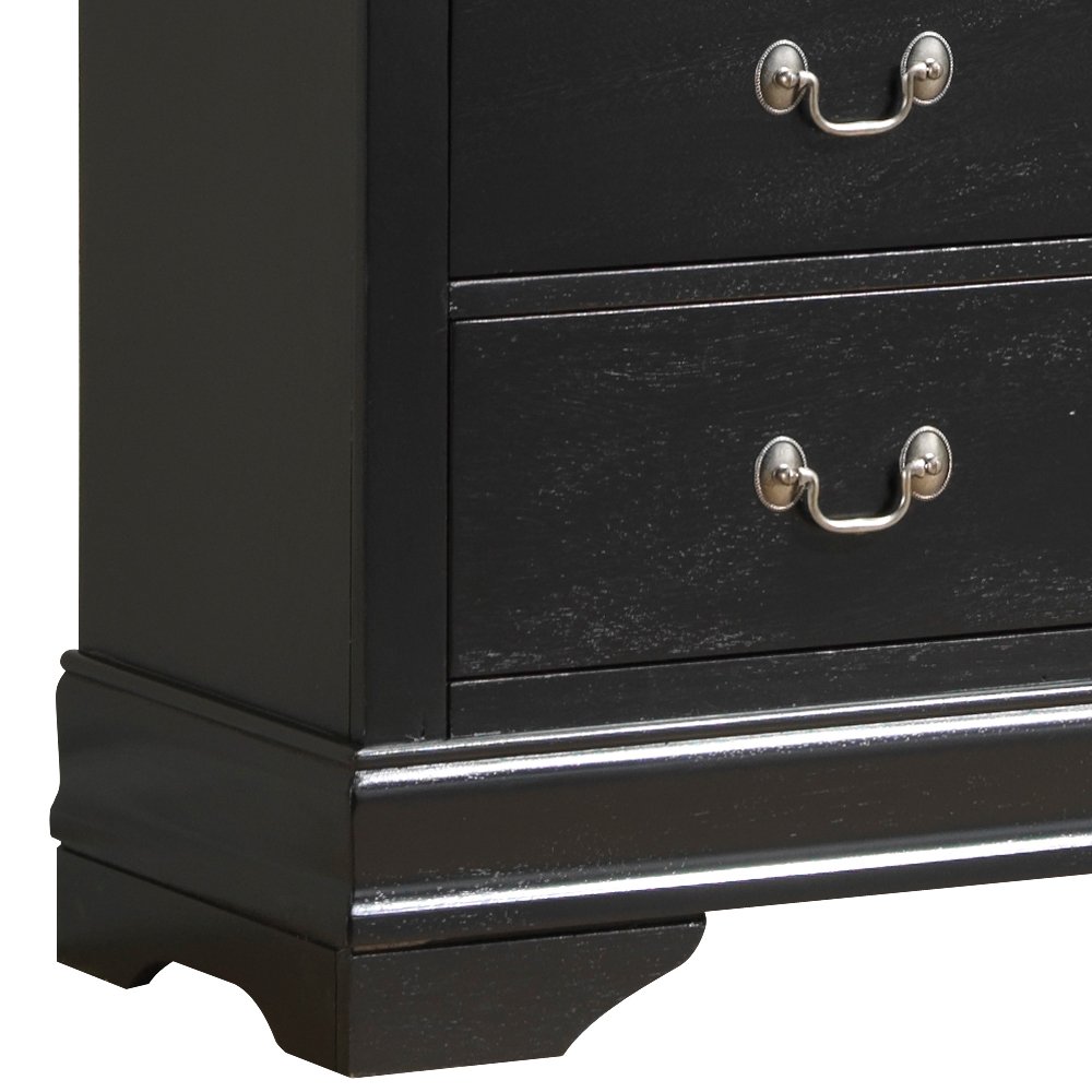 Elegant Traditional Media Chest - Black - Image 5